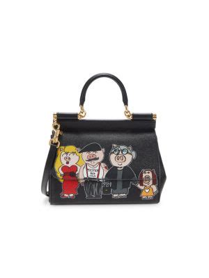 dolce gabbana mister pig|Dolce&Gabbana Sicily Mister Pig Leather Satchel on SALE.